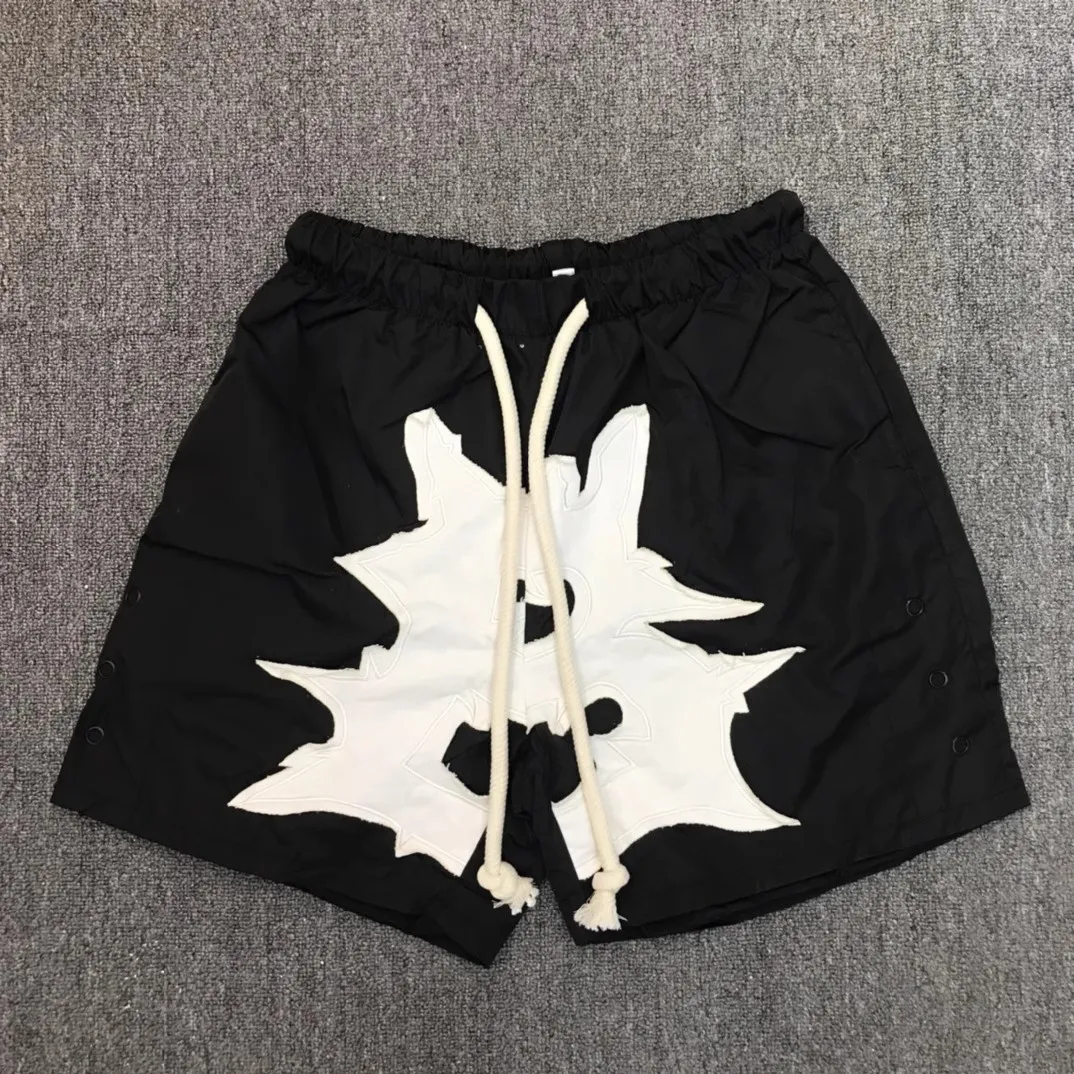 

2024 Billionaire BLACKOUT BILL NET SHORTS Embroidery Skateboard Street Cotton Casual Shorts Kanye Hip-hop shorts DK1027