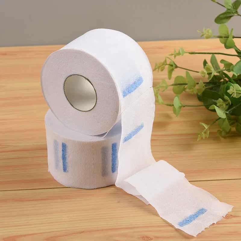 

80Pcs/Roll White Neck Strip Disposable Hair Cutting Accessory Stretchy Neck Paper Adjustable Barber Dedicated Salon Hairdressing