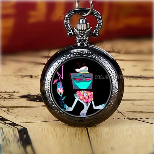 Game Hazbin Hotel Anime Game Pocket Watch Necklace Originality Student Return Ornament Student Birthday Gift view 5