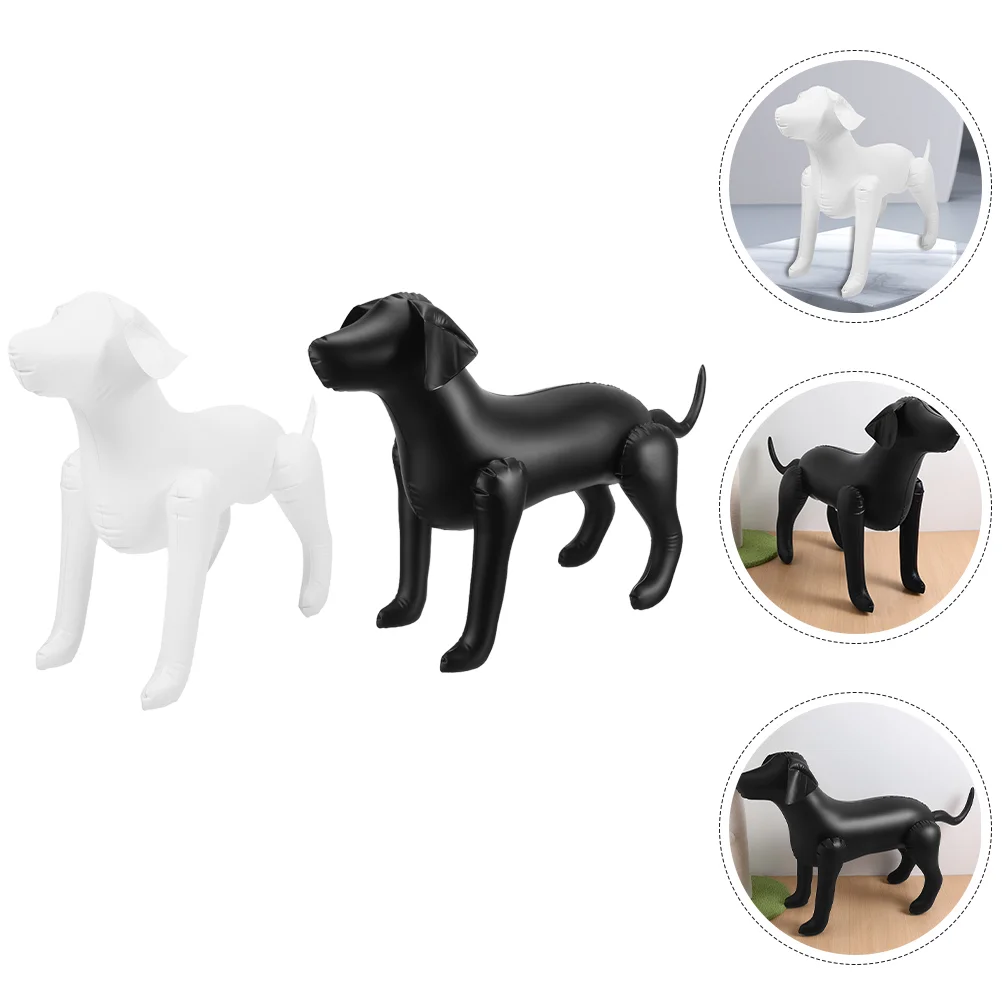 

2 Pcs Pets Apparel Clothing Model Dog Party Decorations Inflatable for Display Shop Mannequin Counter Dress Stage Prop