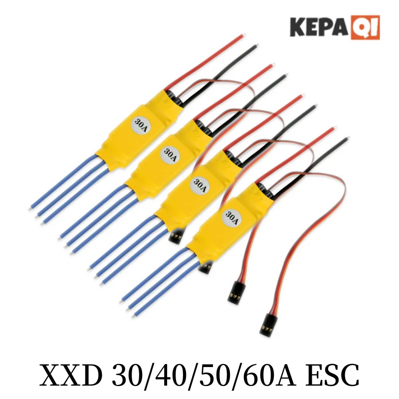 Бесщеточный Электрический пульт дистанционного управления Xxd 20a 30a 40a Esc для самолета с неподвижным крылом многоосевого самолета электрическое регулирование