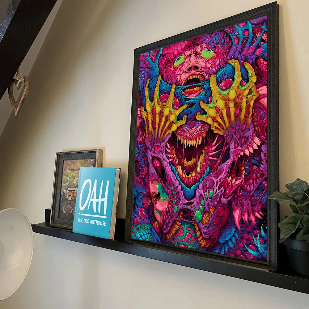 Игра C-CSGO Hyper Beast плакат самоклеящаяся художественная водостойкая бумажная наклейка кофейня бар декор стены комнаты