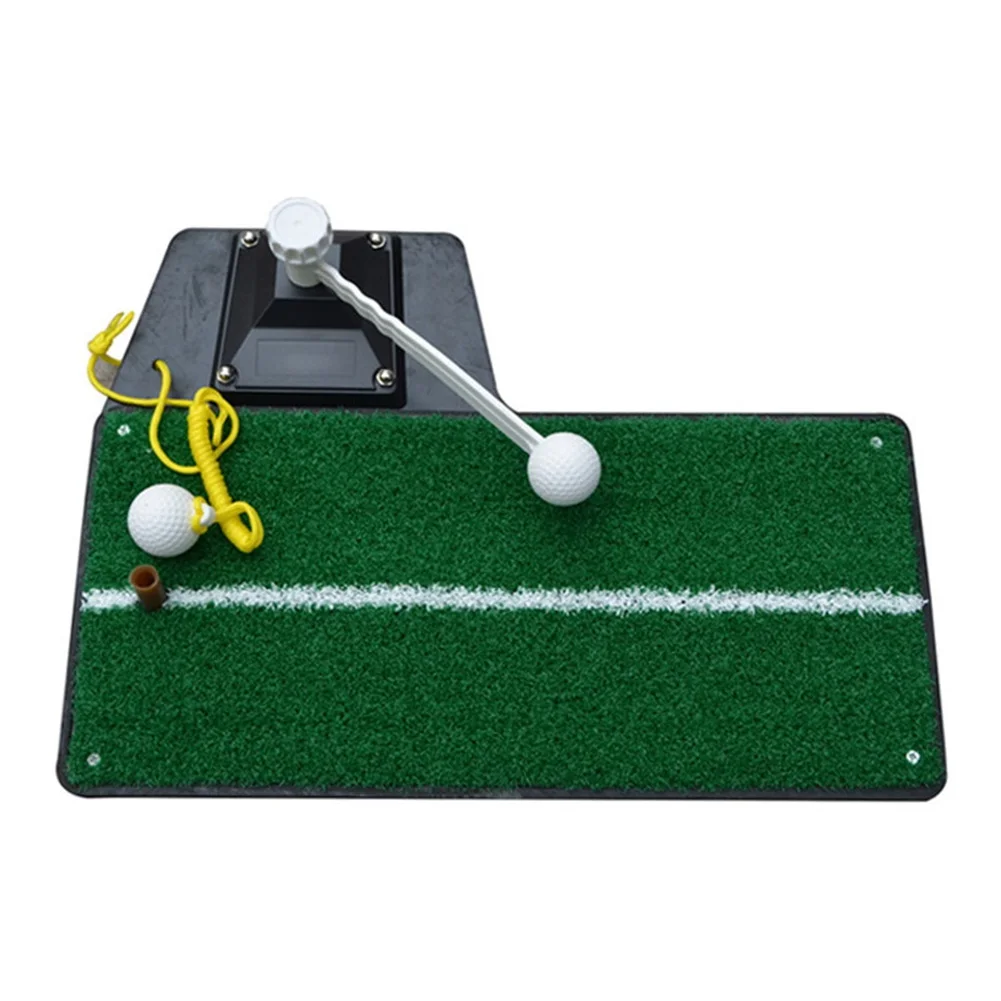 

Golf Practice Mat Swing Batting Mat with Turning Stick Golf Swing