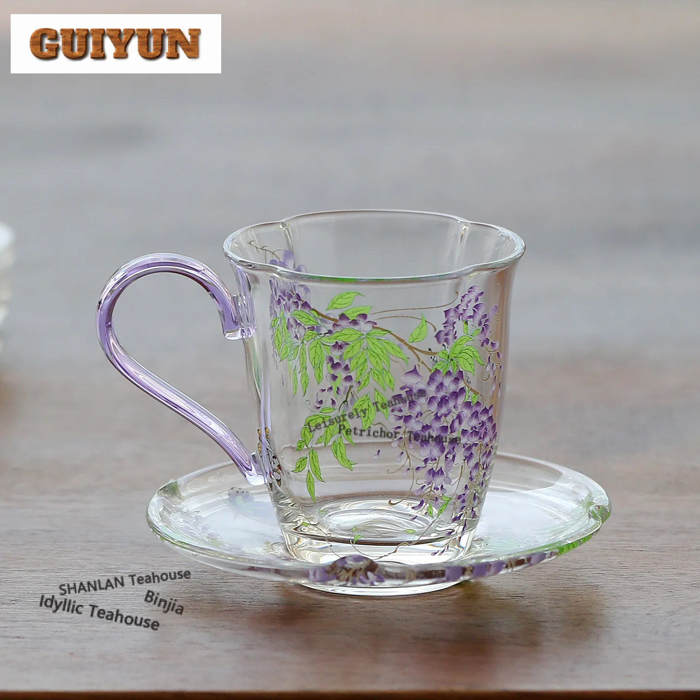 

Набор для чаепития: кружка для кофе из высококачественного боросиликатного стекла (130 мл) с блюдцем, чашка для капучино/латте, кружка для послеобеденного чая, чайный сервиз