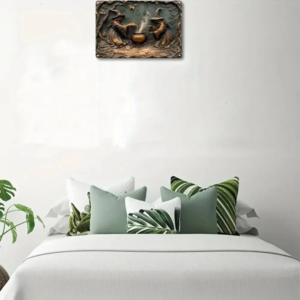 Vintage Witch Alchemy Square Aluminum Sign - Decorative Wall Poster for Bar/Restaurant/Living Room Decor view 6