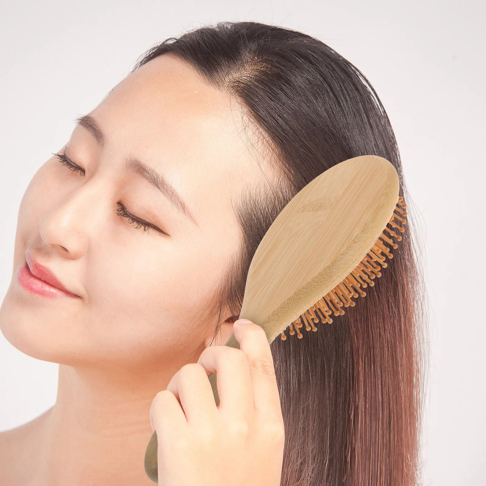 

Bamboo Anti-Static Wooden Bristles Massage Scalp Comb Hair Hair Care Wood Beard Comb Nursing Scalp Hair Comb