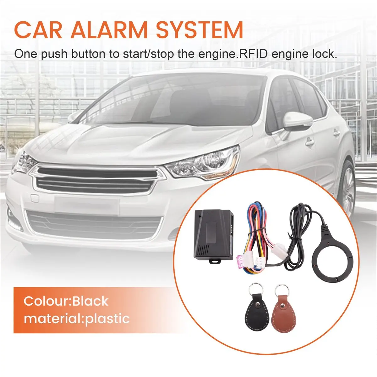 Super Sale Smart Car Engine Push Start Stop Button Rfid Lock Ignition Keyless Entry System Auto Start Stop Immobilizer Starline - view 6