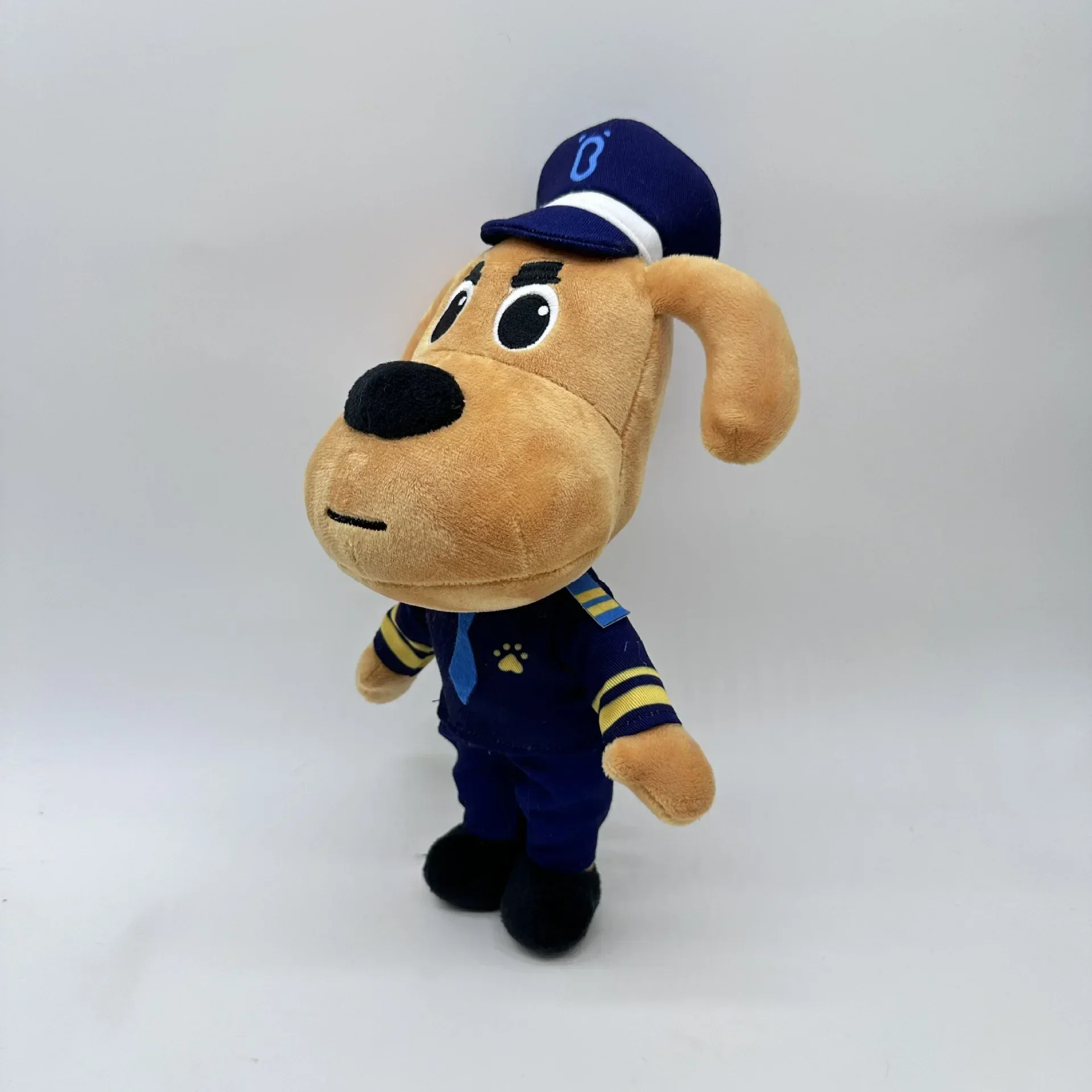 Sheriff Labrador Dog Plush Toy Security Sergeant Labrador Wolf Dog Cartoon Doll Boys Girls Soft Stuffed Toys Children Gif