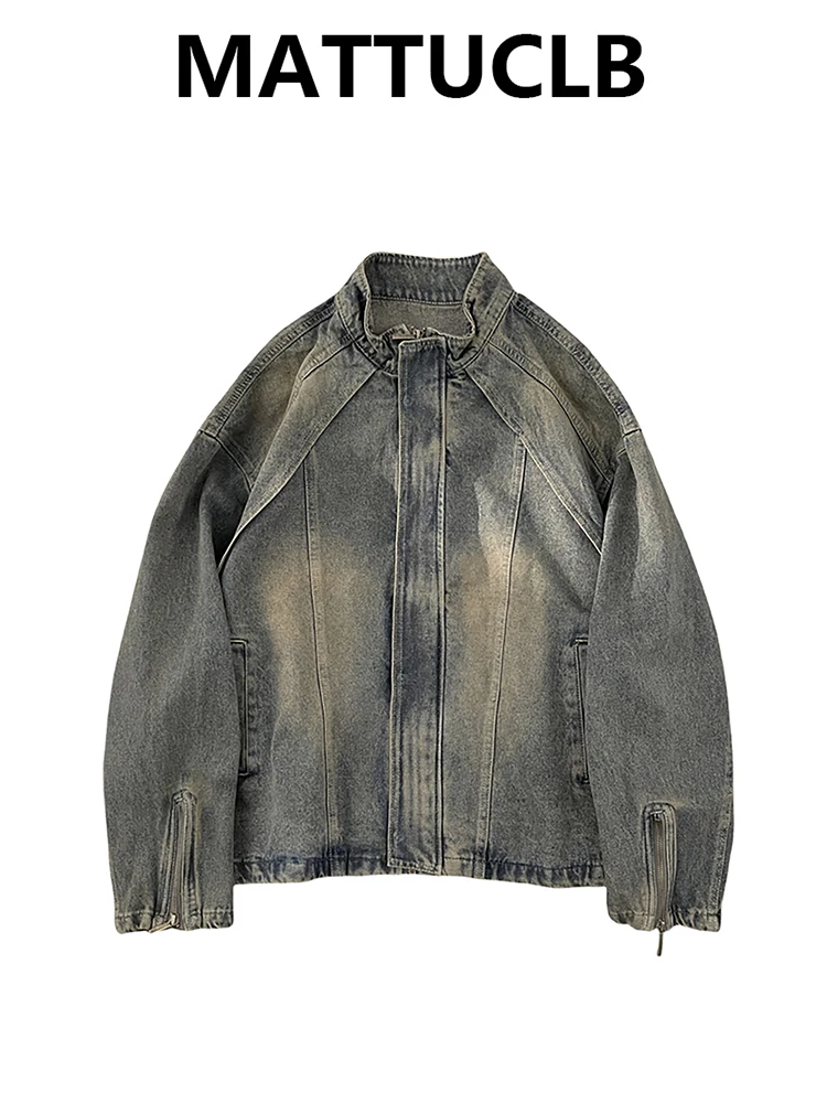 

2025 Autumn Winter Women Japanese Denim Coat Tomboy Cowboy Jacket Y2k Outwear Oversize Harajuku Grunge Cyber Punk New In Retro