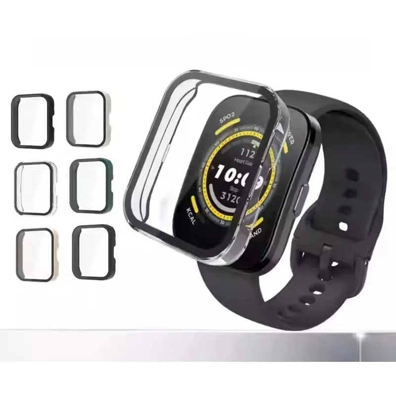 

For Amazfit BIP6 BIP 6 Screen Protector Case Protective Case Full Bumper Cover Tempered Glass Shell Anti-scratch Accessories