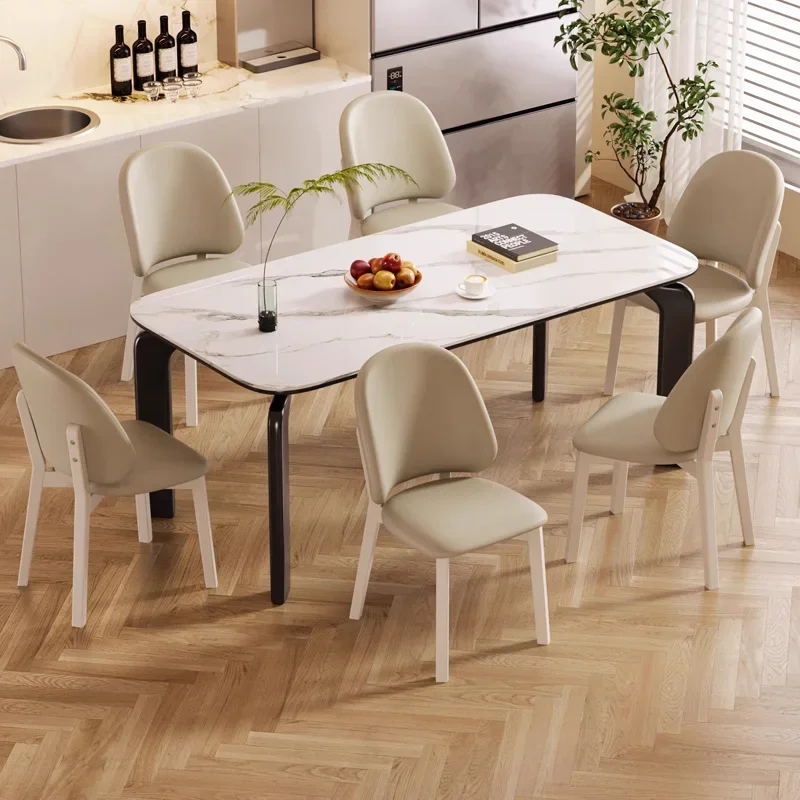 Dinette Leather Dining Chair Restaurants Study Ultralight Velvet Dining Chairs Soft Living Room Sedie Cucina Design Furniture