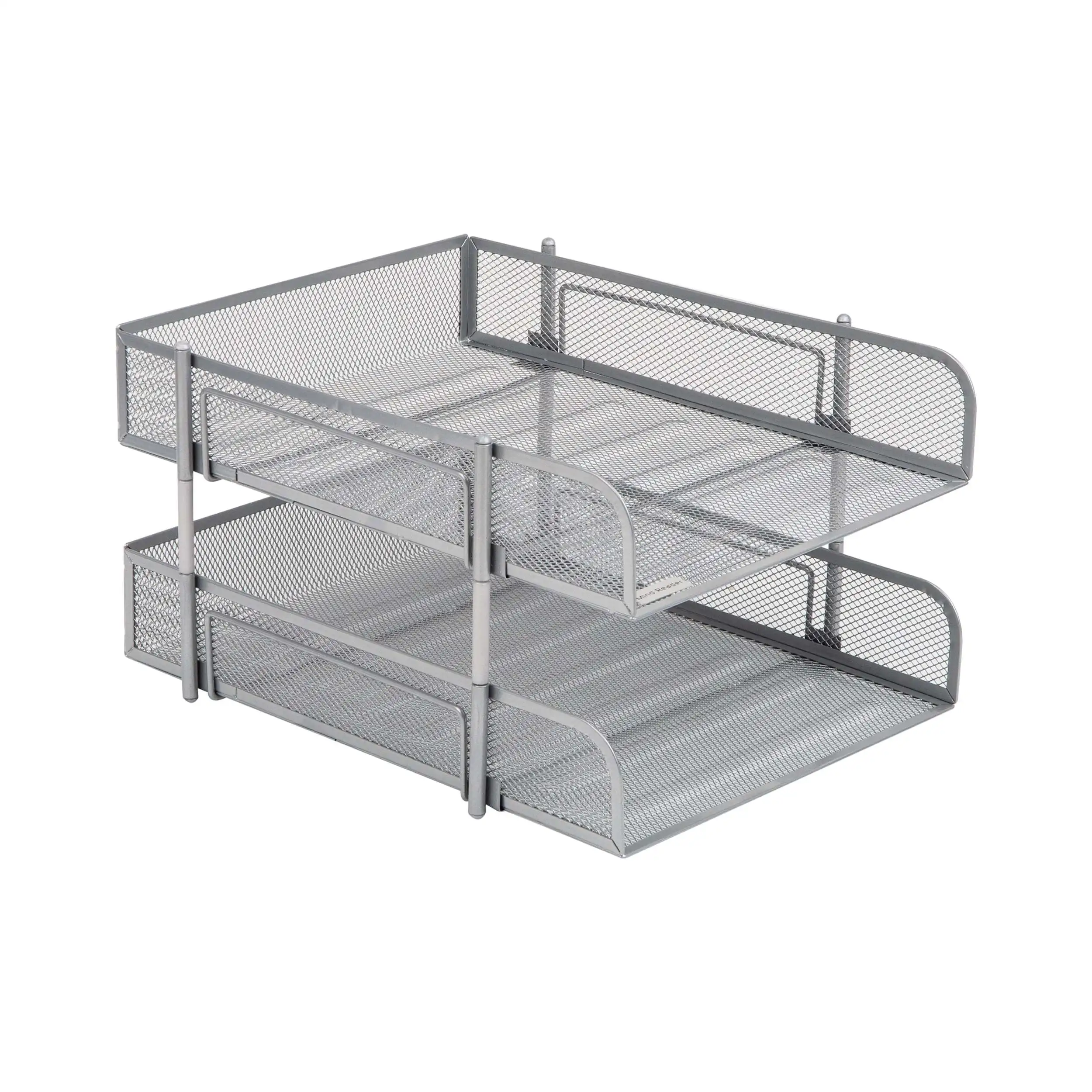 

Stackable Tray, Desktop Organizer, File Storage, Office, Metal Mesh