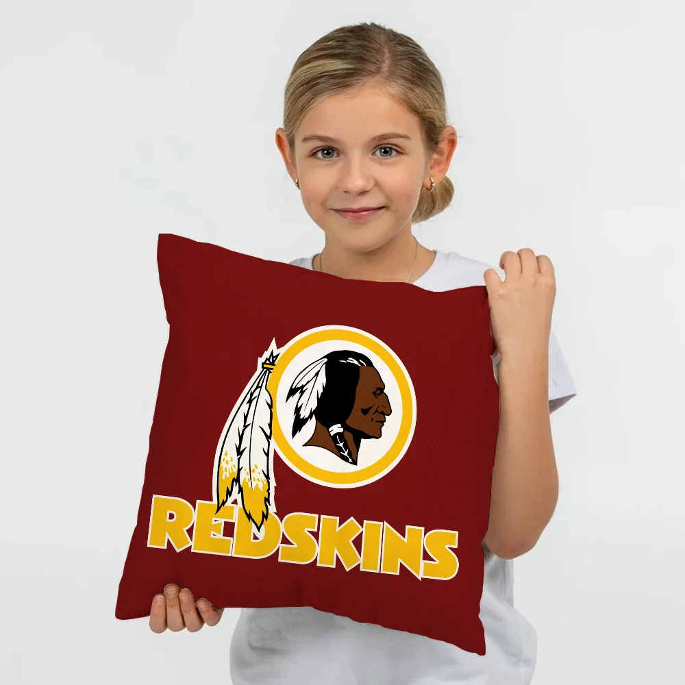 Decorative Cushion Cover Pillow Cover Pillowcase Cover for Pillow Fundas De Cojines Washington R-redskins Pilow Covers Home Sofa