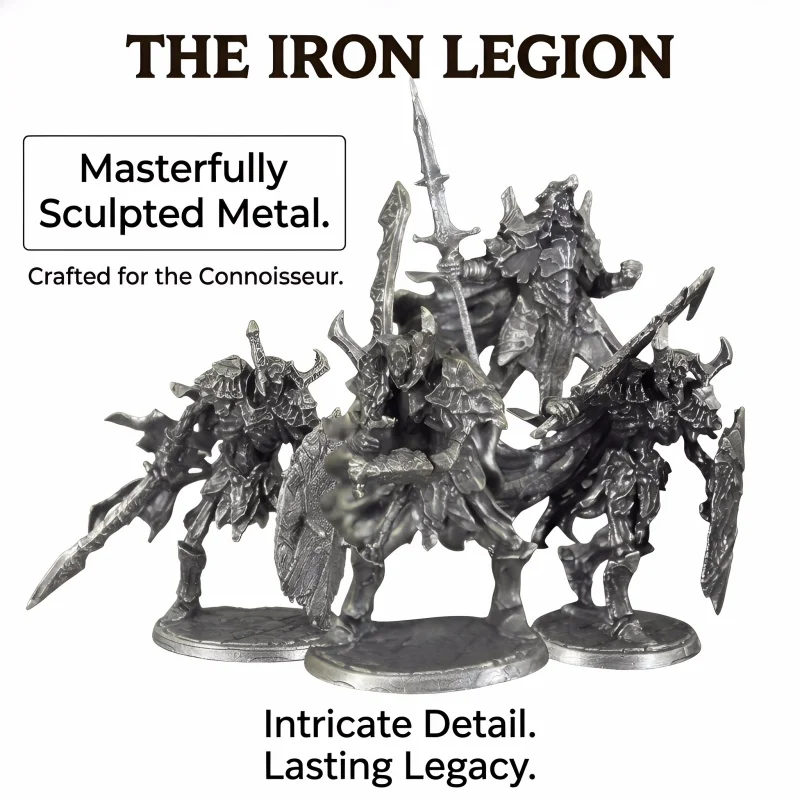 

Metal Ghost Knight Warrior Soldier Model Action Figures Toys Boys Gifts Board Game Piece Ornament Accessories Miniature Figurine