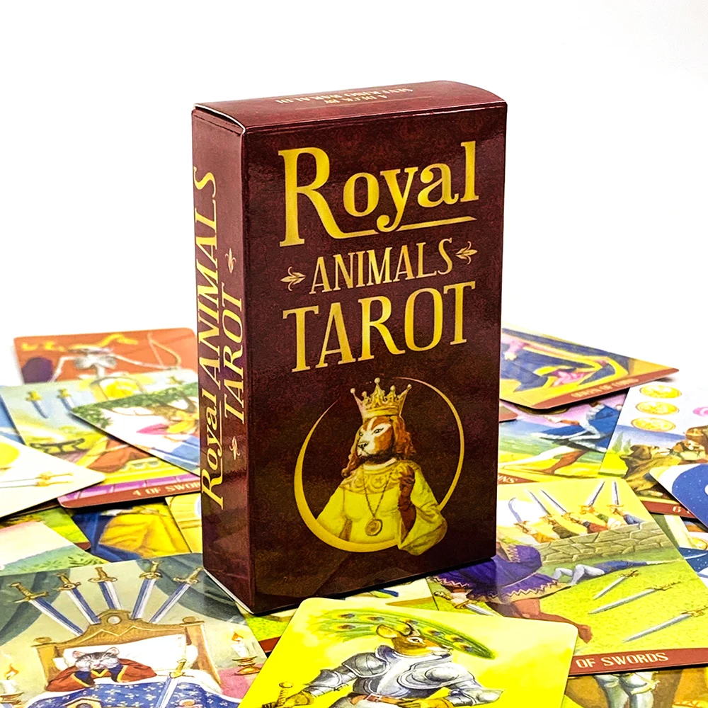 

Новые карты Таро Royal Animals, 78 шт., карточные игры для отдыха и развлечений, инструменты для семейных вечеринок, гадания и подарков