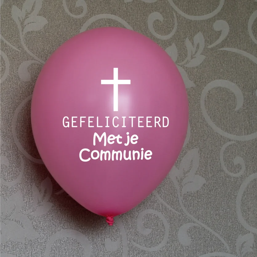 Dutch 1st Holy Communion Balloons  for Boys And Girls Catholic First Communion Cross Balloons view 4
