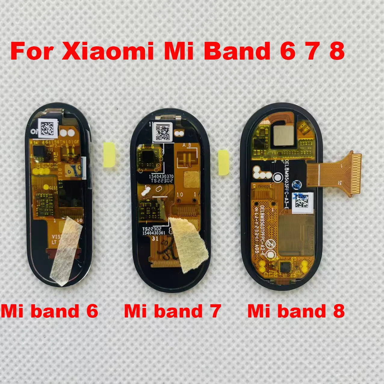 AMOLED Original für Xiaomi Mi Band 6 7 8 LCD-Display Touchscreen-Digitizer für Xiaomi Band 6 Smartwatch Armband