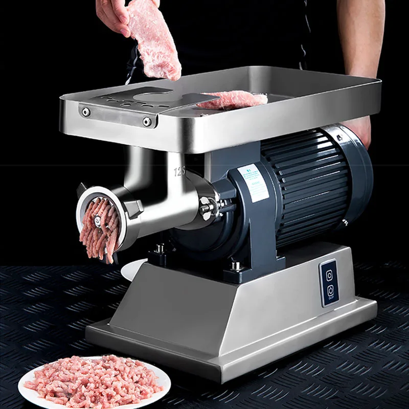 Hachoir à viande électrique de bureau, commercial, haute puissance, 1500W, 1800W, 2200W, arrête de la viande, farce de boulettes, lavement de viande