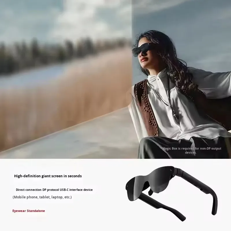 Rayneo Air 4 pro Smart AR Glasses 3G Voice Control IPX-5 Waterproof 4K Video Capture Head-Mounted XR Support DP Agreement