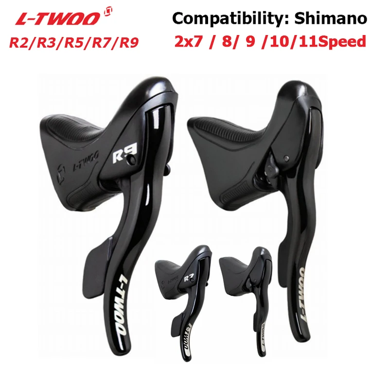 

LTWOO RX 2X12/R9 2x11/R7 2x10/R5 2x9/R3 2x8/R2 2x7 Speed Road Bike Shifter Lever Brake Bicycle Compatible for Shimano Derailleur