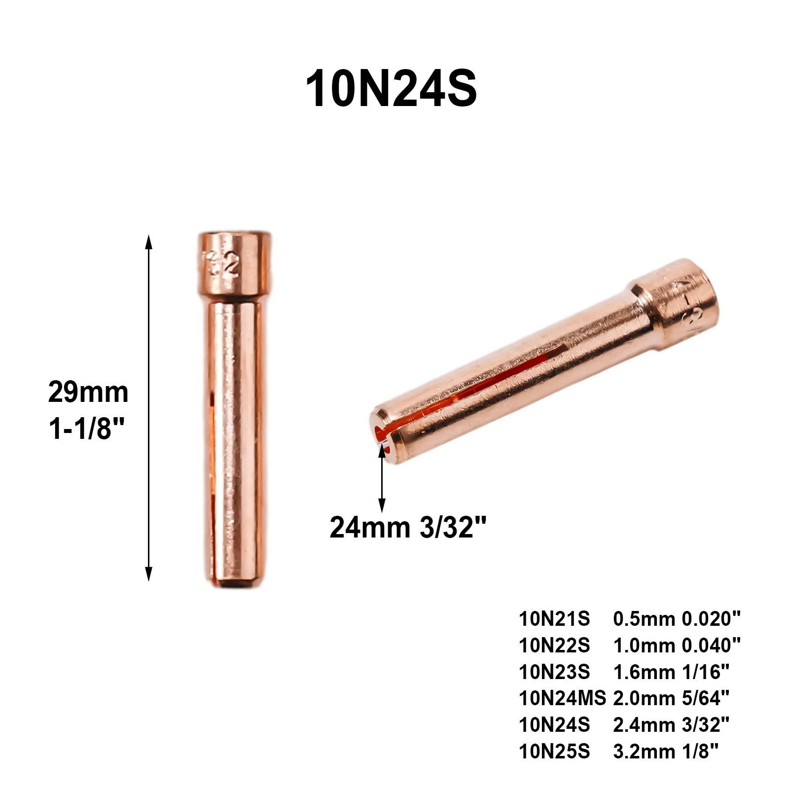 

Upgrade Your Welding Setup with This Comprehensive TIG Collet Set Includes For Stubby Gas Lens Total of Ten Items