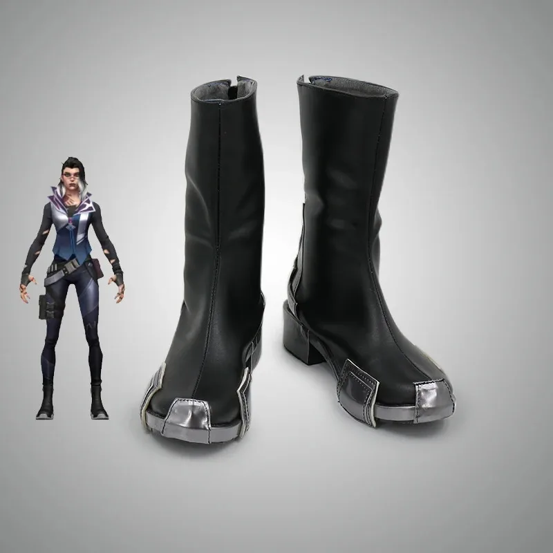 

Valorant Fade Cosplay Shoes Boots Anime Halloween Party Costume Accessories Custom Made