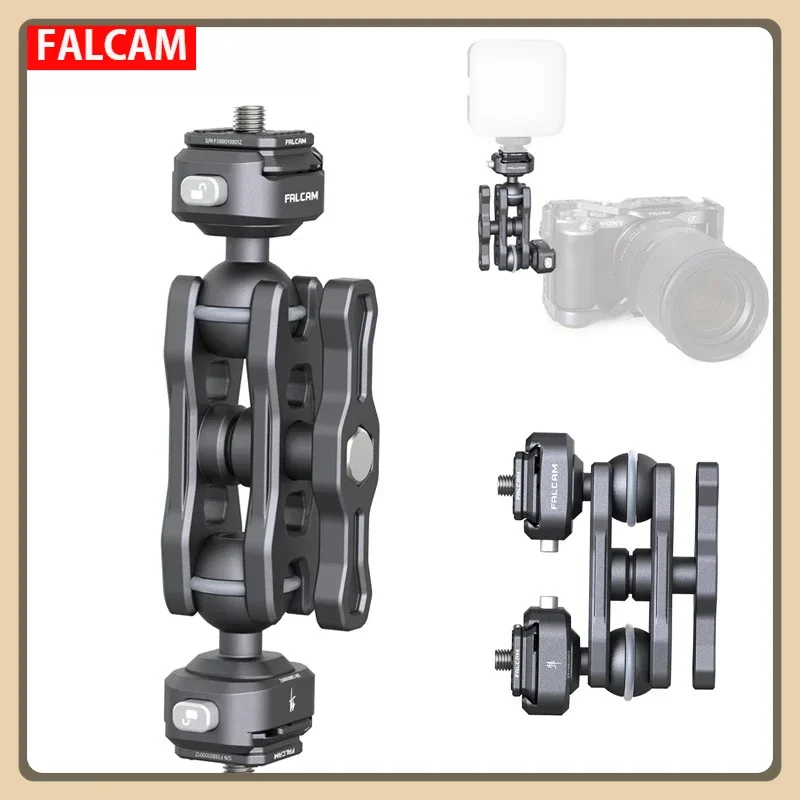 Falcam F22 مشبك كاميرا مراقبة سريع التحرير برأس مزدوج مشبك فائق DSLR ذراع سحري 360 ° ملحقات عالمية قابلة للتعديل #1