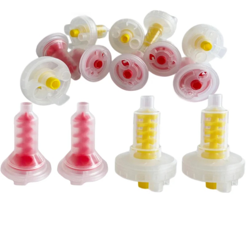 

50pcs/pack Dental Dynamic Mixing Tip Silicone Impression Material Mixing Nozzle Disposable Mixing Tube for Dental Impression