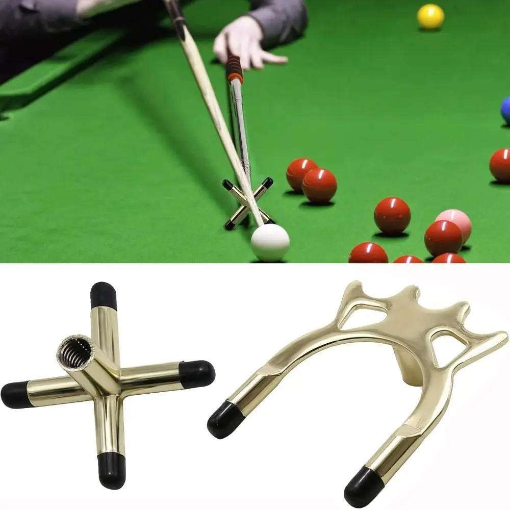 

Professional Portable Snooker Bridge Head With Rubber Sleeves Metal Cue Rest Pool Cue Stick