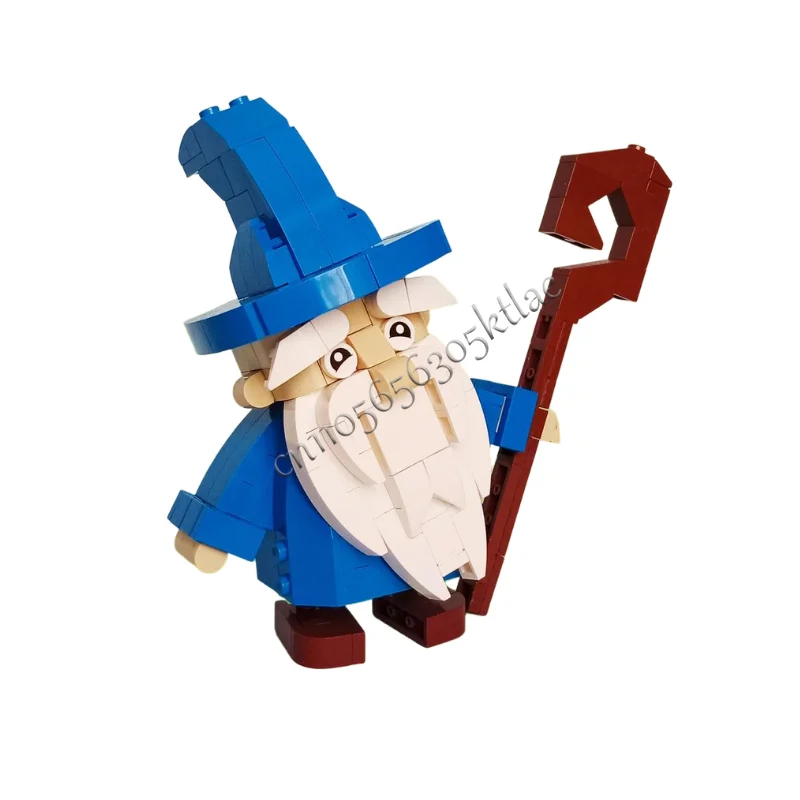 Hot Sale 261 Parts MOC Blue Series Dwarf Building Blocks Model For Kids Assembly Display Toy Festival exquisite birthday gifts