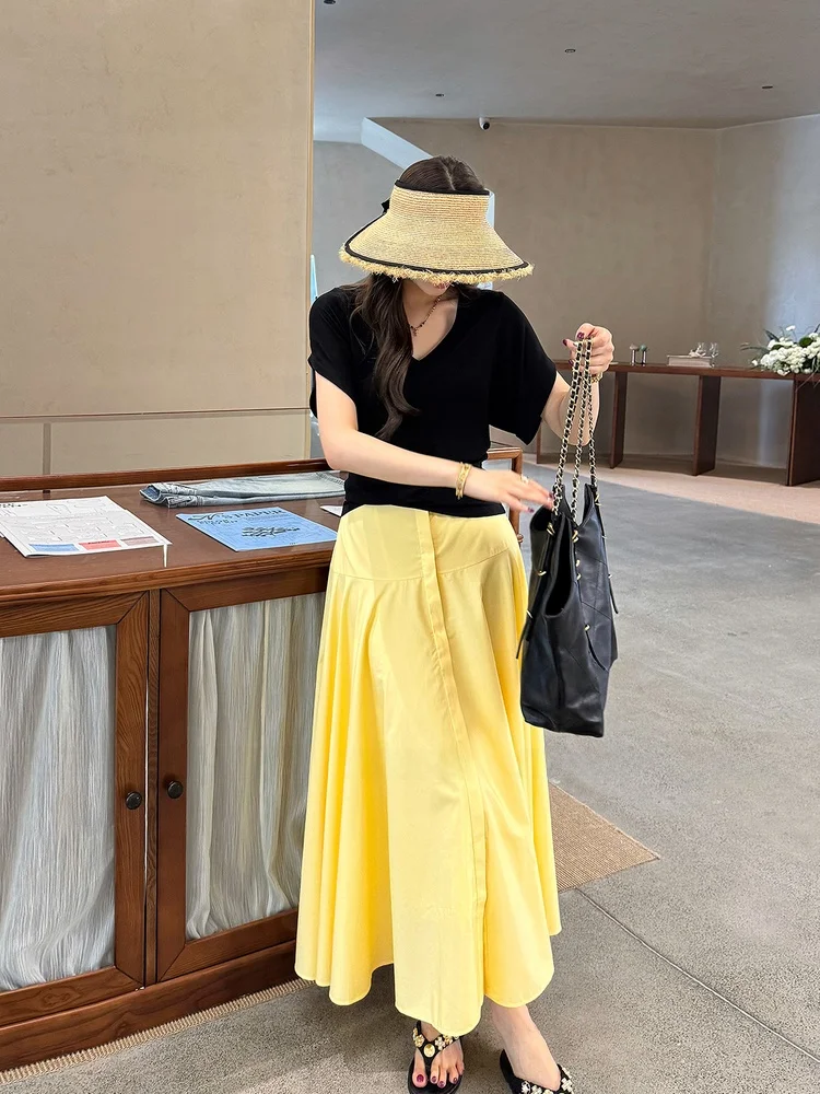 

Anti-Aging f Skirt MBNLF " Little Yellow Dr" Blended Dopane Spring 2025 Ladies Faion Premium Quali