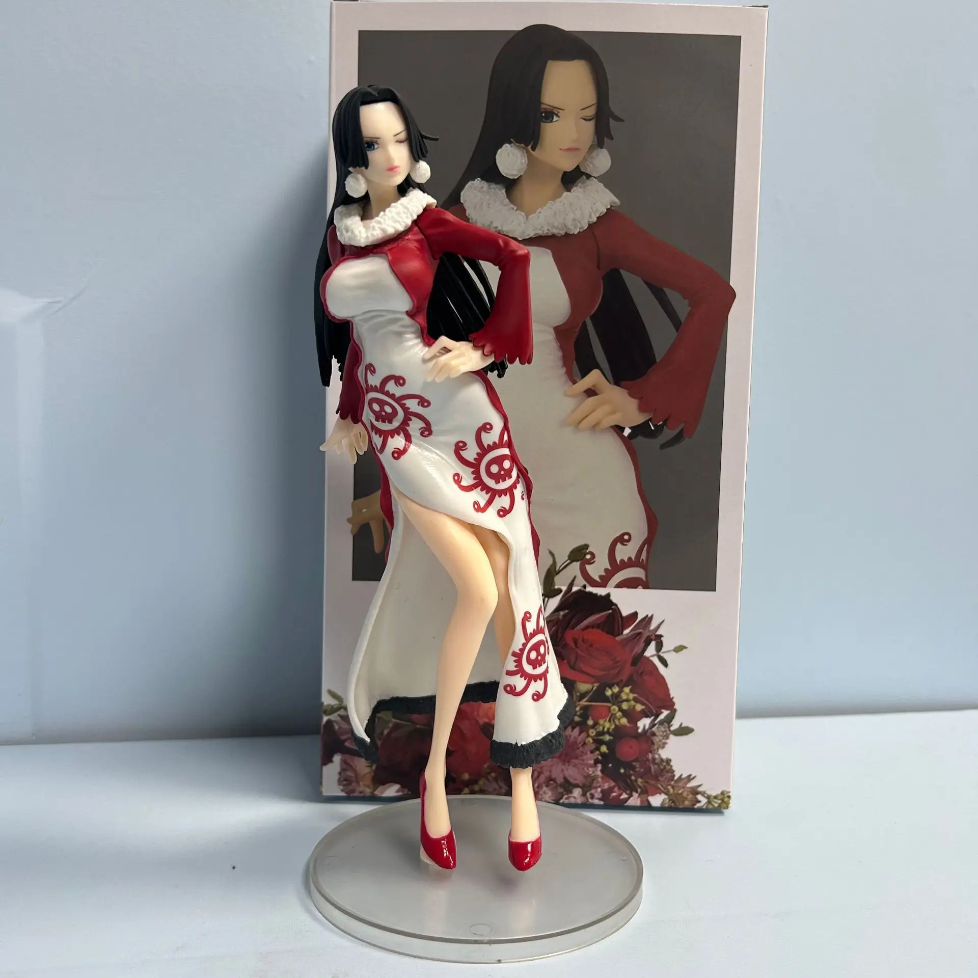 

24cm Cute Anime One Piece Boa Hancock Winter Dress Ver. PVC Action Figure Statue Collection Model Kids Toys Doll Gifts