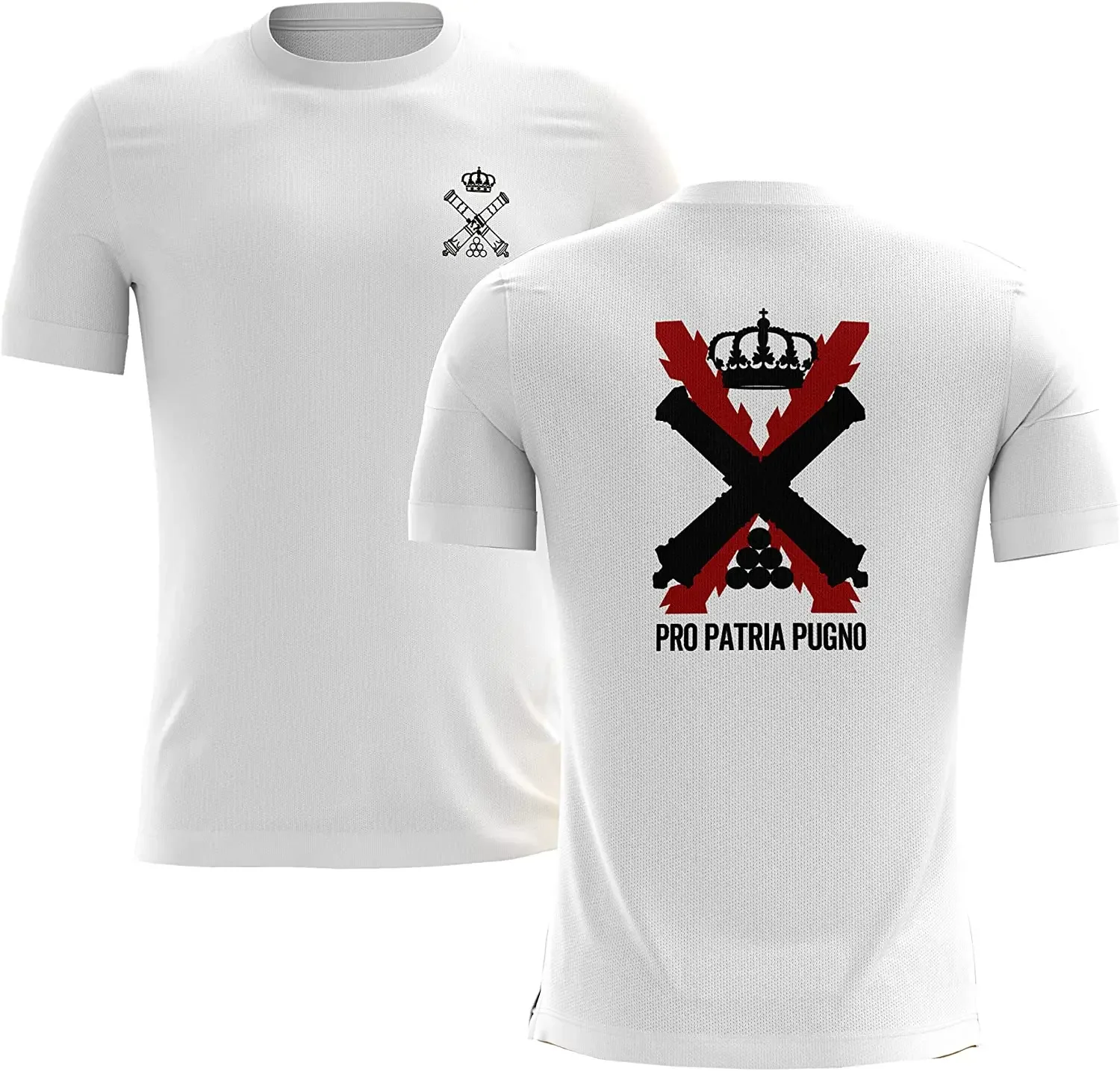 Camiseta del comando de artillería de campaña del ejército español, camiseta informal de manga corta con cuello redondo de algodón 100% para hombre, talla S-3XL