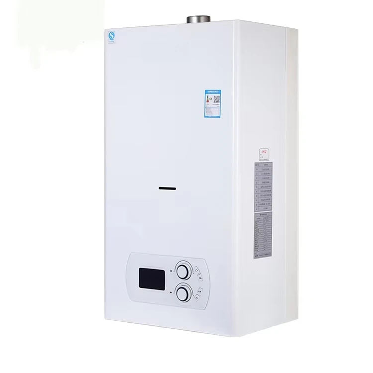 40KW Wall Mounted Gas Water Heater Commercial Grade Instant High Efficiency Power Exhaust for Large House Villa Hotel