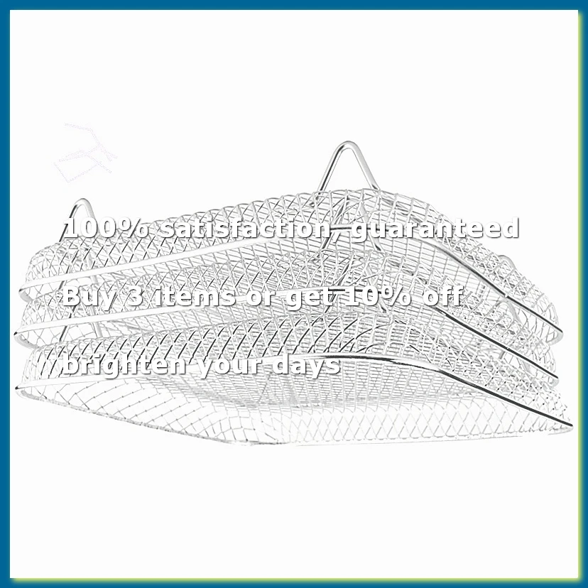 ●8 Inch Air Fryer Rack for Instant Air Fryer,for ,for Air Fryer,Square Three Stackable Dehydrator Racks-ABFB