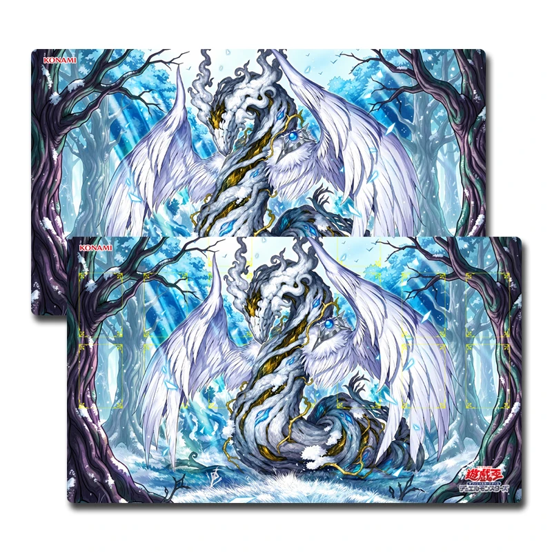 Yu-Gi-Oh! Aitvaras Knight of the White Crow Playmat Card Game Pad YGO Mat KMC TCG YuGiOh