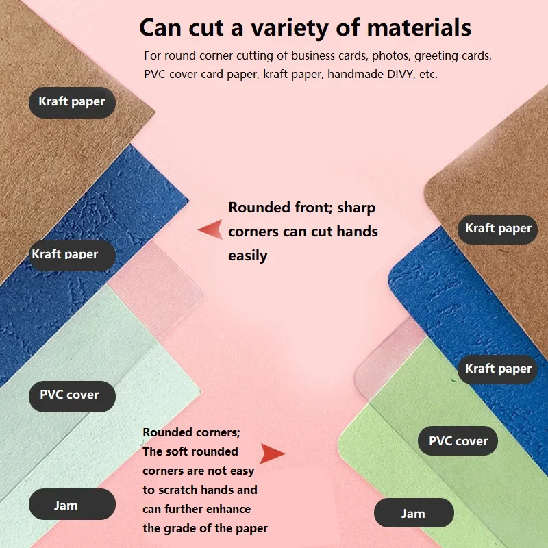 R4 Paper Punch Card Rounded Cutter Corners Bind Paper Perforator Circular Cutter Paper Hole Punch DDK01