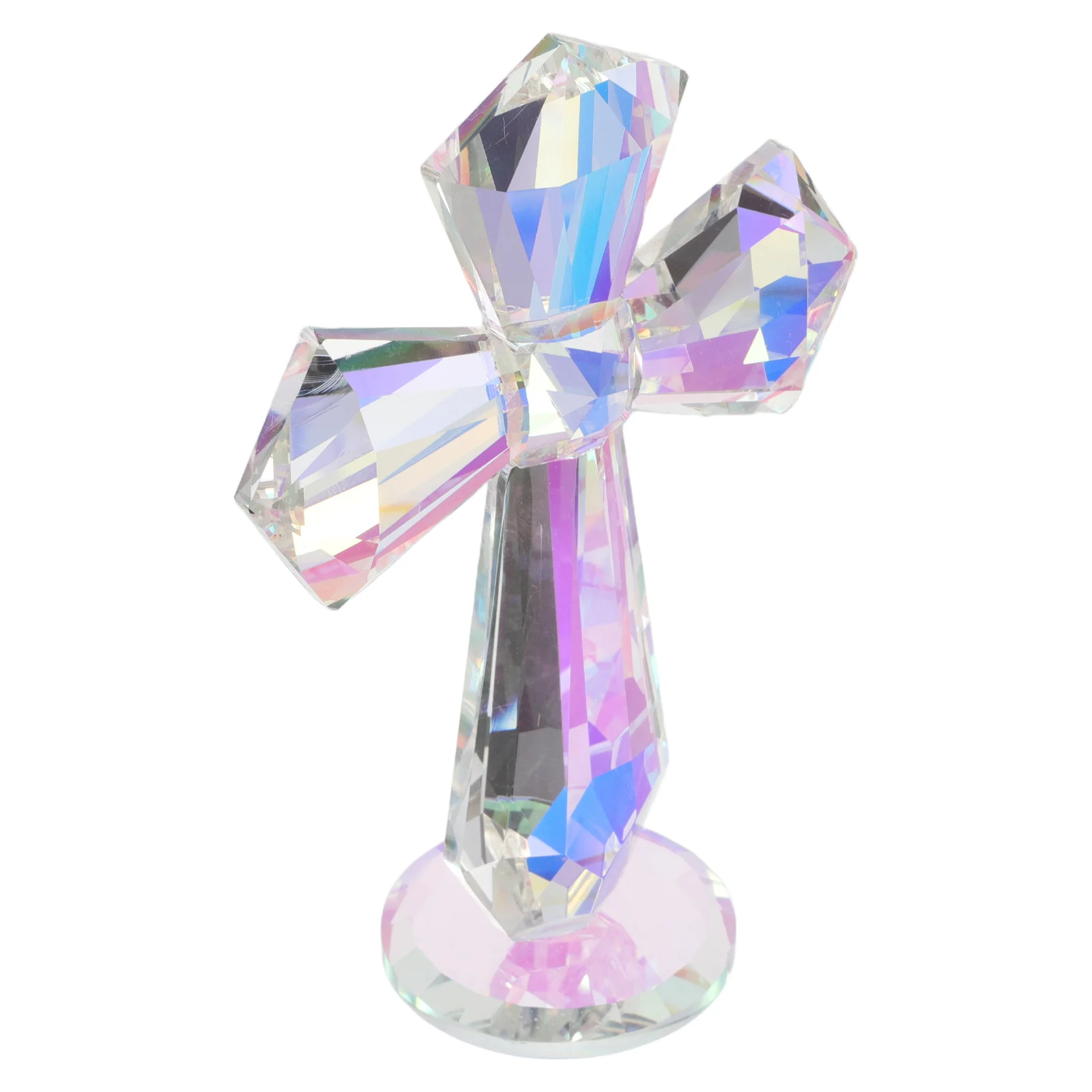 

Sparkling Crystal Cross for Prayer Handheld Religious Statue Decorative Cross for Home Church Communion Ceremony
