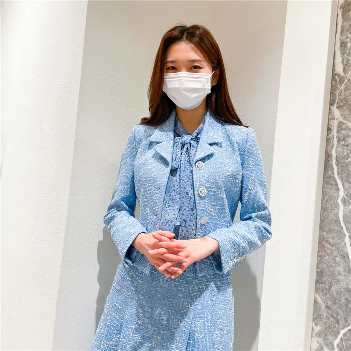 

Ele Perfume Wind 25 Spring Coarse Tweed Suit Jaet plus ter Skirt Set Women's Faion Straight Leg Single Piece