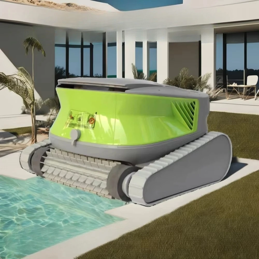 Automatic High Efficiency Swimming Pool Cleaning Robot with Rechargeable 11000mAh Battery and ABS Material