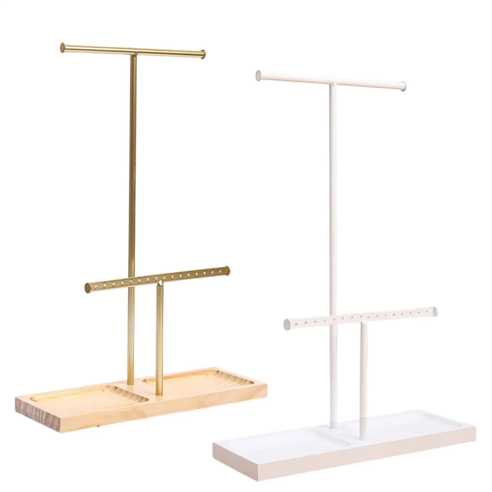 منظم المجوهرات والقلائد والأقراط وحامل متعدد الأغراض وقاعدة ثابتة لعرض المجوهرات وحامل مجوهرات لغرفة النوم والمنزل #2