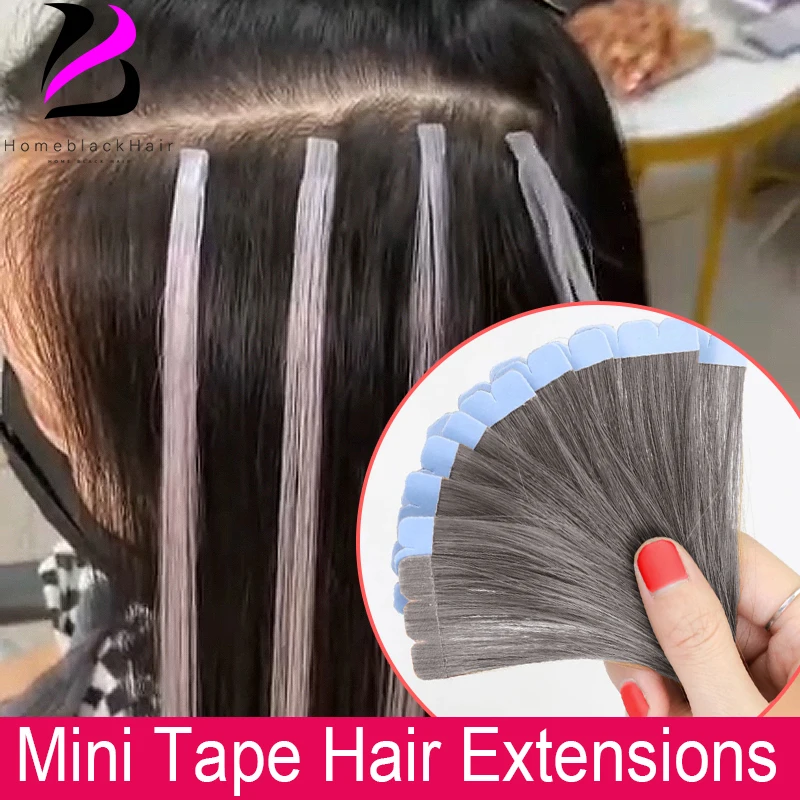 

Mini Tape In Human Hair Extensions Straight Seamless Skin Weft Invisible Natural Non-Remy Human Hair Adhesive Extension Blonde