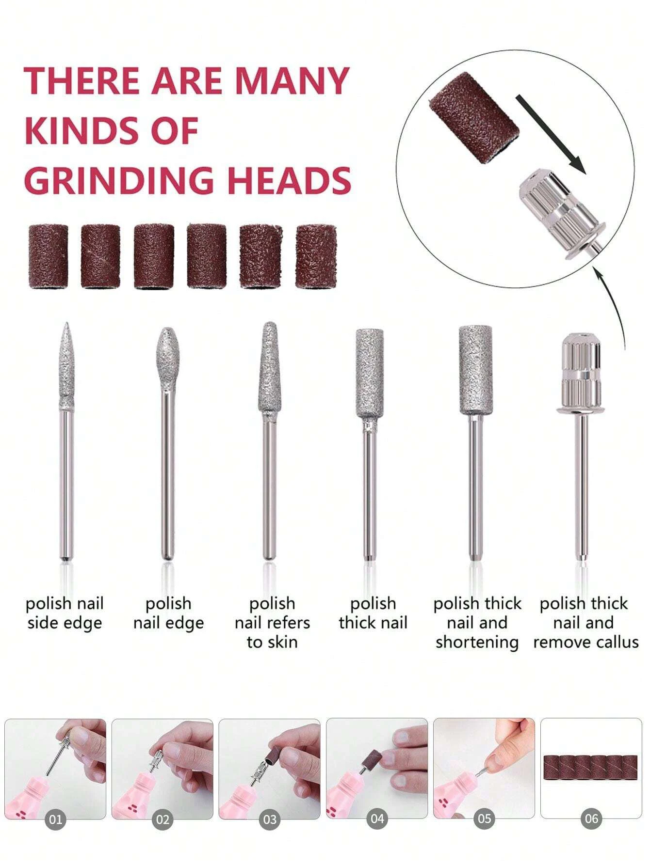 Nail Art Manicure Pedicure Tools Kit with UV LED Nail Lamp and Electric Nail Drill for DIY Nail Care - view 6