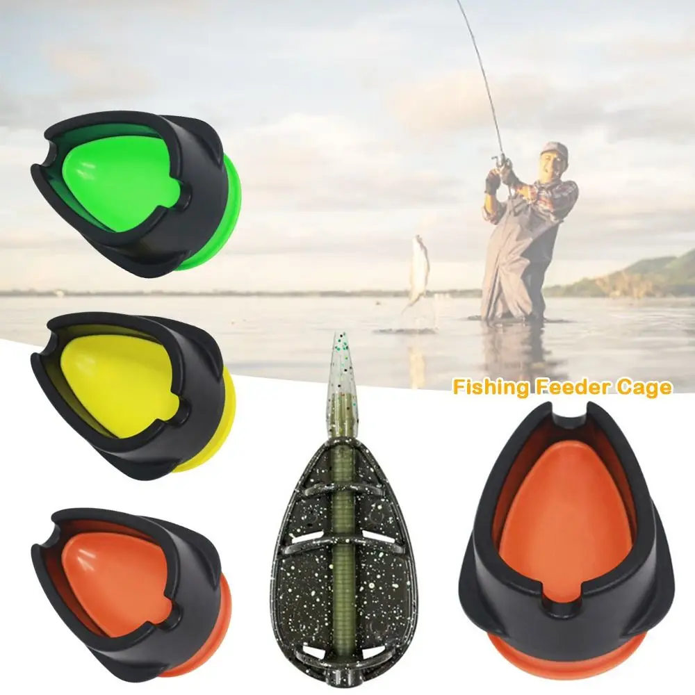 2pcs 2024 Inline Method Feeder Carp Fishing Feeder Mould Quick Release Bait Fishings Lure Cage Barbel Carp Fishing Feeder Cage