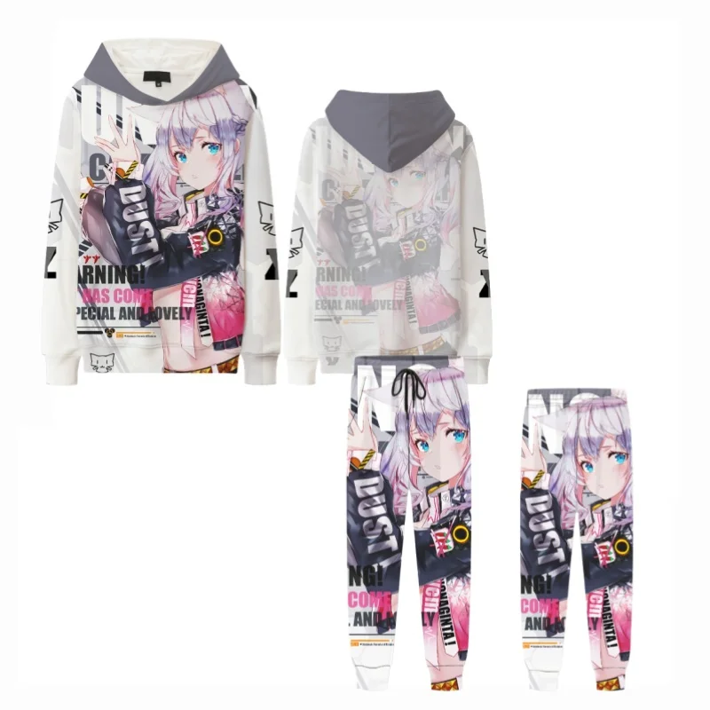

Kagura Nana Game Honkai Impact 3rd Role Playing Hoodies Set 3D Print Anime Sweatshirts Casual Men Women Pullover Tracksuit