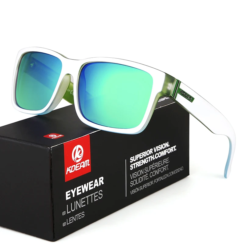 KDEAM Exclusive Sunglasses Polarized  for Men and Women Surfing Hiking Sports Sun Glasses New Translucent Blue of KD505 CE