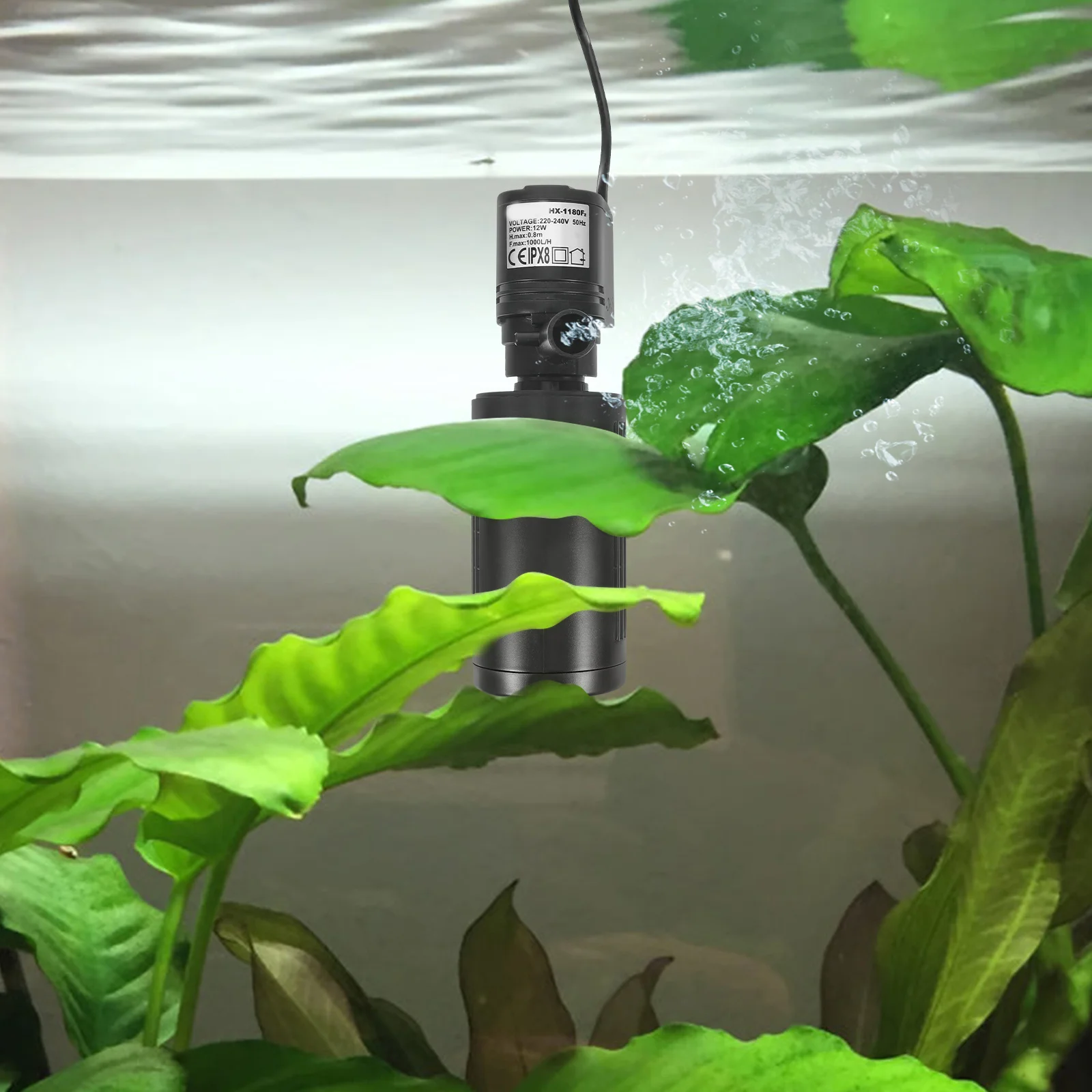 

Aquarium Internal Filter Multi-Functional Submersible Water Pump Fish Tank Oxygen Adding Filter Eu Plug Compact Space-Saving
