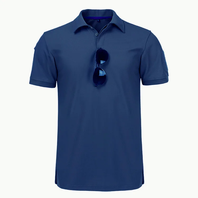 Men Polo Shirts Tactical Military T-Shirt Breathable Army Combat Tshirt Hunting Camping Hiking Tops Tee Lapel Short Sleeve S-4XL
