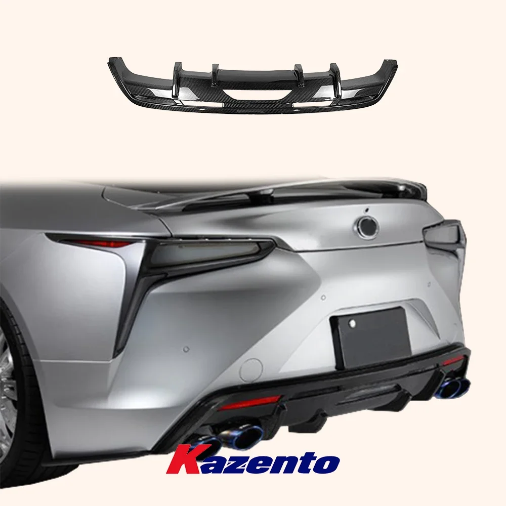 For Lexus LC 500 URZ100 2017-2022 TM Type Carbon Rear Bumper Under Diffuser Lip