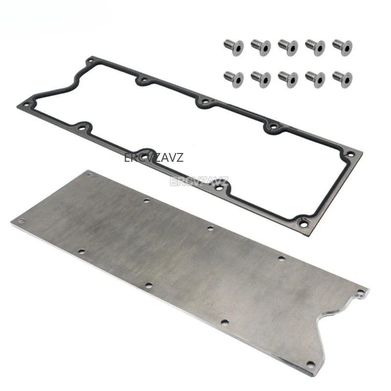 LS LS1 LS2 LS3 Gen 3 Valley Cover Plate Kit w/ Gasket MS19328 12558178 For GM LS-Series 4.8L 5.3L 5.7L 6.0L 6.2L 1998-2019